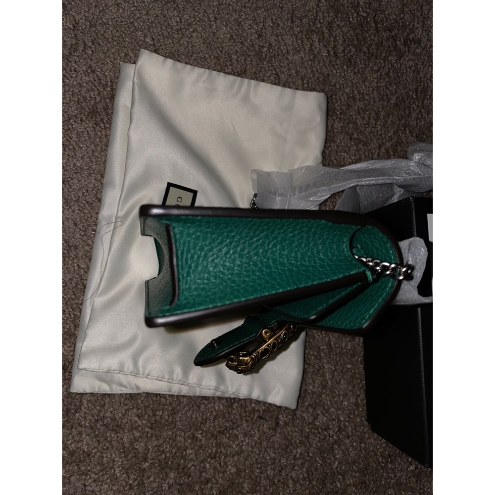 SOLD‼️ Gucci Green Dionysus Leather Super Mini - Picture 4 of 8